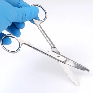 Stainless Steel Dental Remove Suture Scissors Nurse Stitch Scissors Dental Tissue Scissors Trimming Forceps 14/16cm Dentist Tool