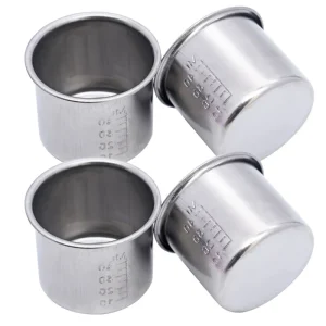1pc Medical Stainless Steel Medicine Measuring Cup with Scale 40Ml Small Medicine Cup Dental Tools