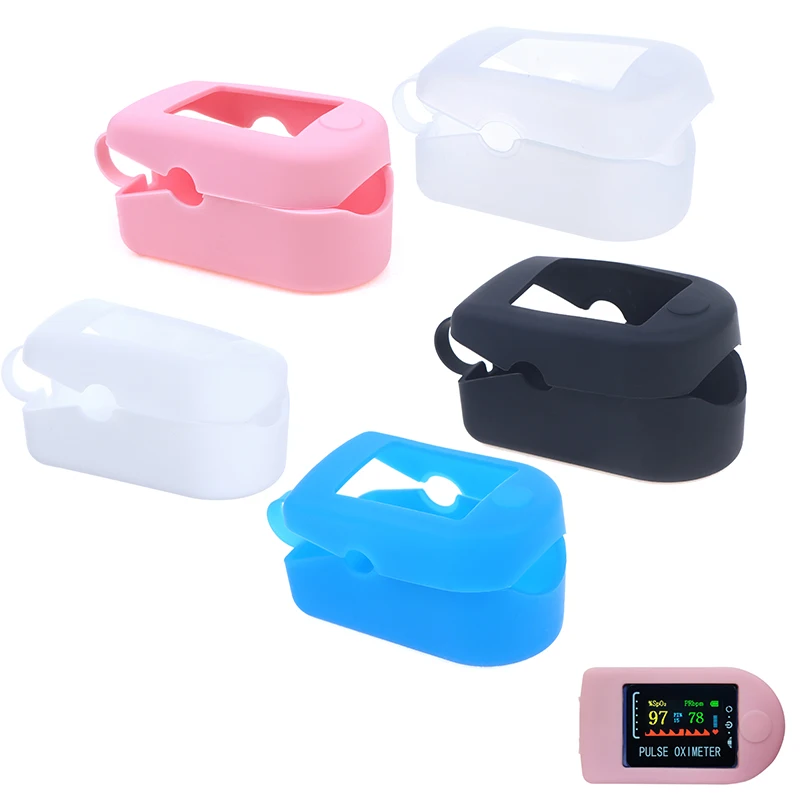 Silicone Storage Bag Finger Clip Oximeter Protective Case Oximeter Protective Holder Finger Pulse Protective Bracket